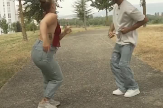 create an energetic salsa dance video to your