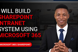 build sharepoint intranet website, redesign ms365 sharepoint intranet portal