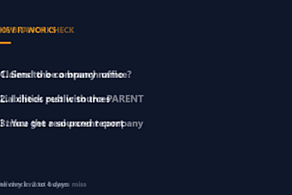 verify a chinese company or branch and trace its parent company