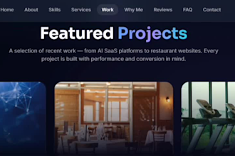 build a responsive portfolio website