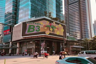 make cinematic 3d cgi billboard ads anamorphic led screen animation