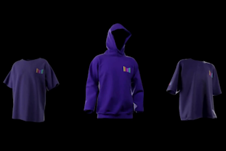 create 3d streetwear animations and cinematic clothing mockups