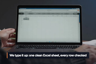 do invoice data entry and convert PDF to excel