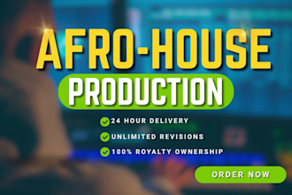 produce an afrohouse beat that is a hit song for you