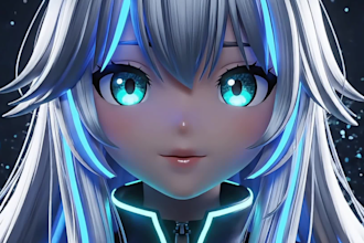 design and rig a vtuber model avatar with live2d or 3d expressions