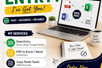 do fast accurate data entry in excel and google sheets