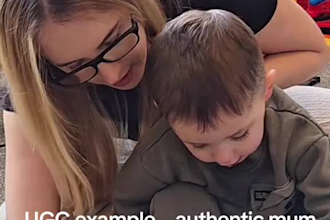 create ugc mom video, kids ads, toddler, family for your brands