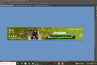 create youtube channel branding logo banner and thumbnail