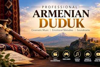 record emotional armenian duduk for cinematic music and soundtracks