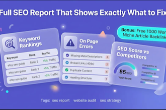 deliver full SEO audit report and high da 95 backlink