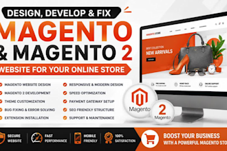 be your magento 2 developer for design, fix and customization