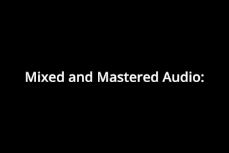 mix your track, podcast or instruments