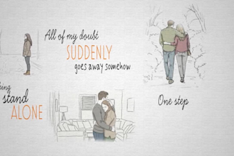 create a lyric video with custom artwork