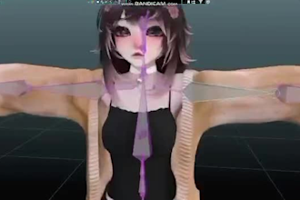 create a custom 3d vtuber avatar for warudo and vrchat