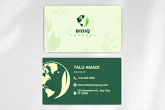 design professional attractive business card and stationery