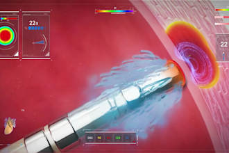 create 3d cardiovascular medical device animation, stent and catheter explainer