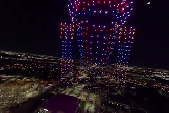 create 3d drone show animations for festivals christmas new year and birthdays