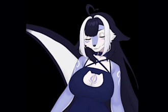design and rig a custom furry live2d vtuber avatar or fursona