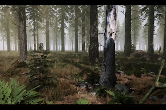 create 3d unreal engine environment, terrain levels for games