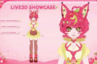 create a custom live2d vtuber model for vtube studio