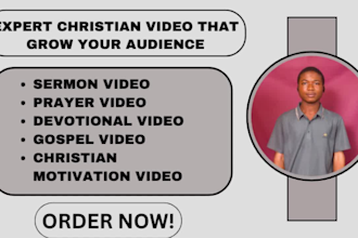 create viral christian sermon videos and bible study shorts for youtube, tiktok