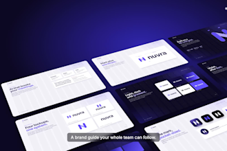 design your brand identity logo, brand guide and canva templates