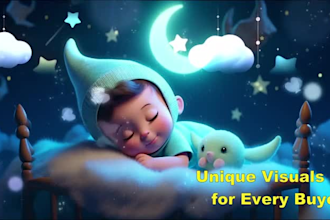 create original lullaby, baby sleep, relaxing, kid music