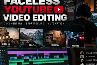 do faceless youtube videos for engaging content, edit faceless documentary