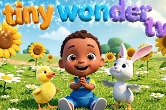 create ai nursery rhymes, 3d kids animation in cocomelon style for kids