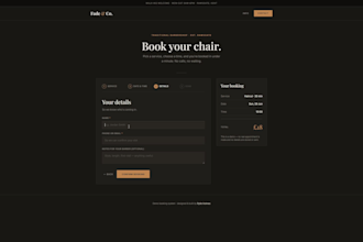 build an online booking system for your business