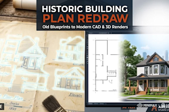 redraw historic houston building plans for houston permits