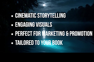 create a cinematic book trailer that feels like a movie trailer