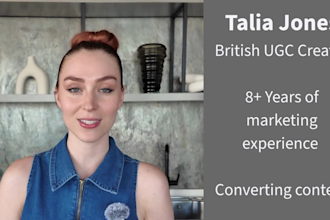 be your british ugc creator for talking head video ads