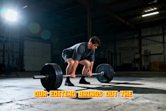 edit your gym transformation video with cinematic effects and music