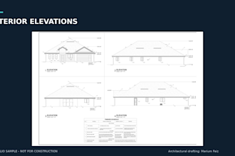 draft residential permit drawing sets and site plans in autocad