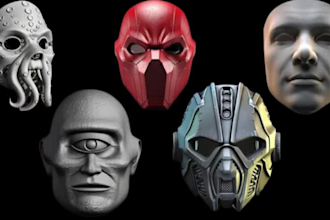 sculpt 3d mask helmet cosplay mask 3d helmet model for 3d printing