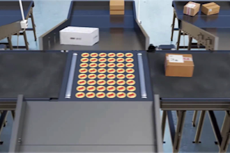 offer 3d industrial animation 3d robotic warehouse process, warehouse automation