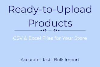 upload bulk products via CSV to shopify or woocommerce