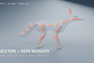 make your 3d model roblox ready low poly and rigged