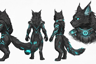 draw anthro ref sheet furry reference sheet anime ref sheet fursona ref sheet