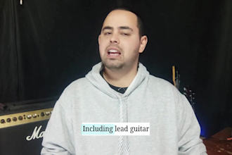 record professional session guitar for your song