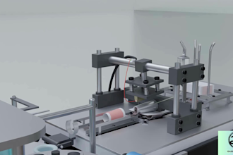 create 3d industrial animation, mechanical animation, machine animation