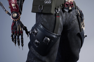 create a high quality game ready 3d character