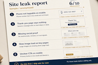 audit your website for lost leads