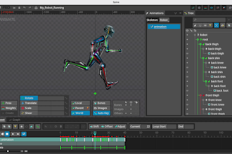 2d animation in spine weapons characters UI game icons