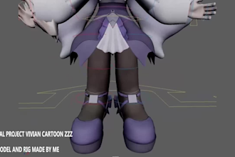 create 3d character rigging in maya, unity, blender, unreal