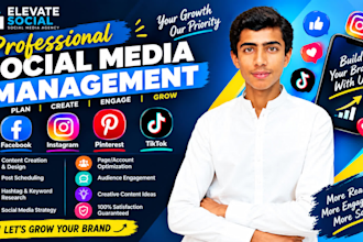 be your social media manager and content creater
