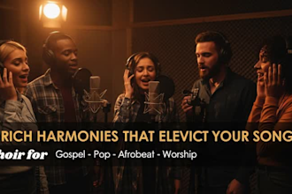 record choir vocals or backing vocals for your song