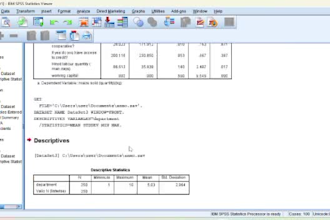 perform spss statistical data analysis and interpretation