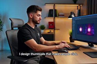 design the best youtube thumbnail